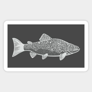 Brown Trout - hand drawn freshwater fish design Magnet